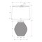 Monarch Specialties Lighting, 25 in.H, Table Lamp, Black Concrete, Ivory / Cream Shade, Contemporary I 9715 - alternate 4
